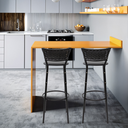 Ver imagem 2 de Kit 2 Cadeiras Alta 80cm para Balcão Ilha Bancada Área Gourmet Bar Piscina Banqueta Itagold