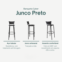 Ver imagem 3 de Kit 2 Cadeiras Alta 80cm para Balcão Ilha Bancada Área Gourmet Bar Piscina Banqueta Itagold