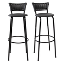 Ver imagem 1 de Kit 2 Cadeiras Alta 80cm para Balcão Ilha Bancada Área Gourmet Bar Piscina Banqueta Itagold