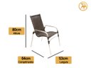 Ver imagem 2 de Kit 4 Cadeiras e Mesa, 2 Espreguiçadeiras, 1 Balanço Ninho e 1 Chaise em Alumínio