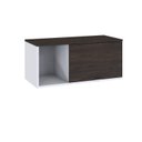 Ver imagem 3 de Armário Aéreo com Nicho e Porta Basculante 35cm x 80cm x 35cm Branco/Branco_Terracota