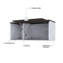 Ver imagem 6 de Armário Aéreo com Nicho e Porta Basculante 35cm x 80cm x 35cm Branco/Branco_Terracota