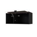 Ver imagem 2 de Armário Aéreo com Nicho e Porta Basculante 35cm x 80cm x 35cm Preto/_Terracota