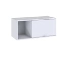 Ver imagem 3 de Armário Aéreo com Nicho e Porta Basculante 35cm x 80cm x 35cm Branco