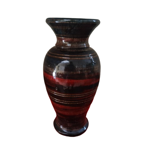 Jarra de Pedra-sabão Pintada e Envernizada – 24cm de Altura