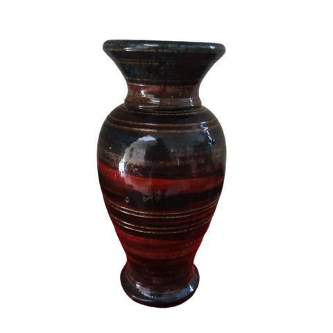 Jarra de Pedra-sabão Pintada e Envernizada – 24cm de Altura