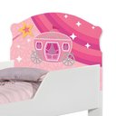Ver imagem 5 de Cama Infantil Carruagem Princesa MDF Branco Rosa Mini Cama Cambel Móveis