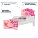Ver imagem 3 de Cama Infantil Carruagem Princesa MDF Branco Rosa Mini Cama Cambel Móveis