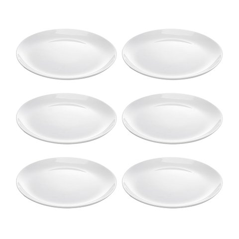 Jogo de Pratos Raso de Jantar Essenza Opaline 6 Peças 27 cm - Rojemac Profissional