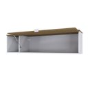 Ver imagem 2 de Armário Aéreo com Nicho e Porta Basculante 35x135x35cm Branco/Branco_Vermont