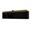 Ver imagem 2 de Armário Aéreo com Nicho e Porta Basculante 35x135x35cm Preto/Preto_Vermont