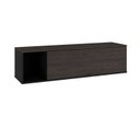 Ver imagem 3 de Armário Aéreo com Nicho e Porta Basculante 35x135x35cm Preto/_Terracota