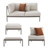 Conjunto Jardim e Varanda 1 Chaise 1 Sofá 1 Puff 1 Mesa Lateral Refúgio CabeCasa MadeiraOriginals - 10