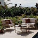 Ver imagem 1 de Conjunto Jardim 1 Sofá 1 Poltrona 1 Mesa Baixa 1 Mesa Centro Alta Refúgio CabeCasa MadeiraOriginals