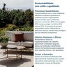 Conjunto Jardim 1 Sofá 1 Poltrona 1 Mesa Baixa 1 Mesa Centro Alta Refúgio CabeCasa MadeiraOriginals - 10