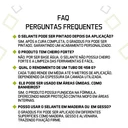 Ver imagem 4 de Selante Acrílico - Tb 450g Fixação de Rodapés Branco Graddus Fix