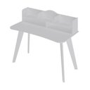Ver mais imagens de Conjunto 2 Peças com Escrivaninha 100% MDF 120cm e Estante para Livros com 10 Nichos Branco
