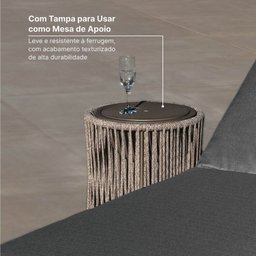 Conjunto Jardim e Varanda 1 Sofá 1 Poltrona 1 Champanheira 1 Mesinha Refúgio Cabecasa Madeiramadeira - 10