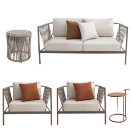 Conjunto Jardim e Varanda 1 Sofá 1 Poltrona 1 Champanheira 1 Mesinha Refúgio Cabecasa Madeiramadeira - 12