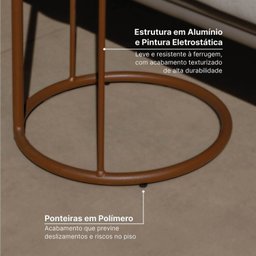 Conjunto Jardim e Varanda 1 Sofá 1 Poltrona 1 Champanheira 1 Mesinha Refúgio Cabecasa Madeiramadeira - 7