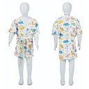 Ver imagem 1 de Roupão de Banho Infantil de 4 a 10 Anos Dinossauros - G - 8 a 10 Anos