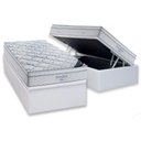 Ver imagem 1 de Cama Box Baú Solteiro: Colchão Molas Ensacadas Ortobom SuperPocket Freedom Visco + Base CRC Courano