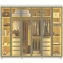 Ver mais imagens de Guarda Roupa Casal Cumaru 6 Portas Reflecta com LED e Pés Yescasa