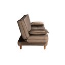 Ver imagem 3 de Sofá-cama Casal 3 Lugares Retrátil em Veludo Macio Espuma D26 Certificada Inmetro para Sala de Estar