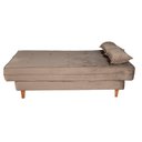 Ver imagem 2 de Sofá-cama Casal 3 Lugares Retrátil em Veludo Macio Espuma D26 Certificada Inmetro para Sala de Estar