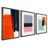 Quadro Decorativo 3 Telas Abstrato Iv Diversos Tamanhos - 2