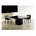 Ver imagem 2 de Mesa de Jantar Quadrada Laca Preta 1,60x1,60 com Vidro Preto