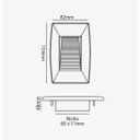 Ver imagem 3 de Balizador Led 2w Step Embutir Vertical 4x2 Preto 3000k Bivolt