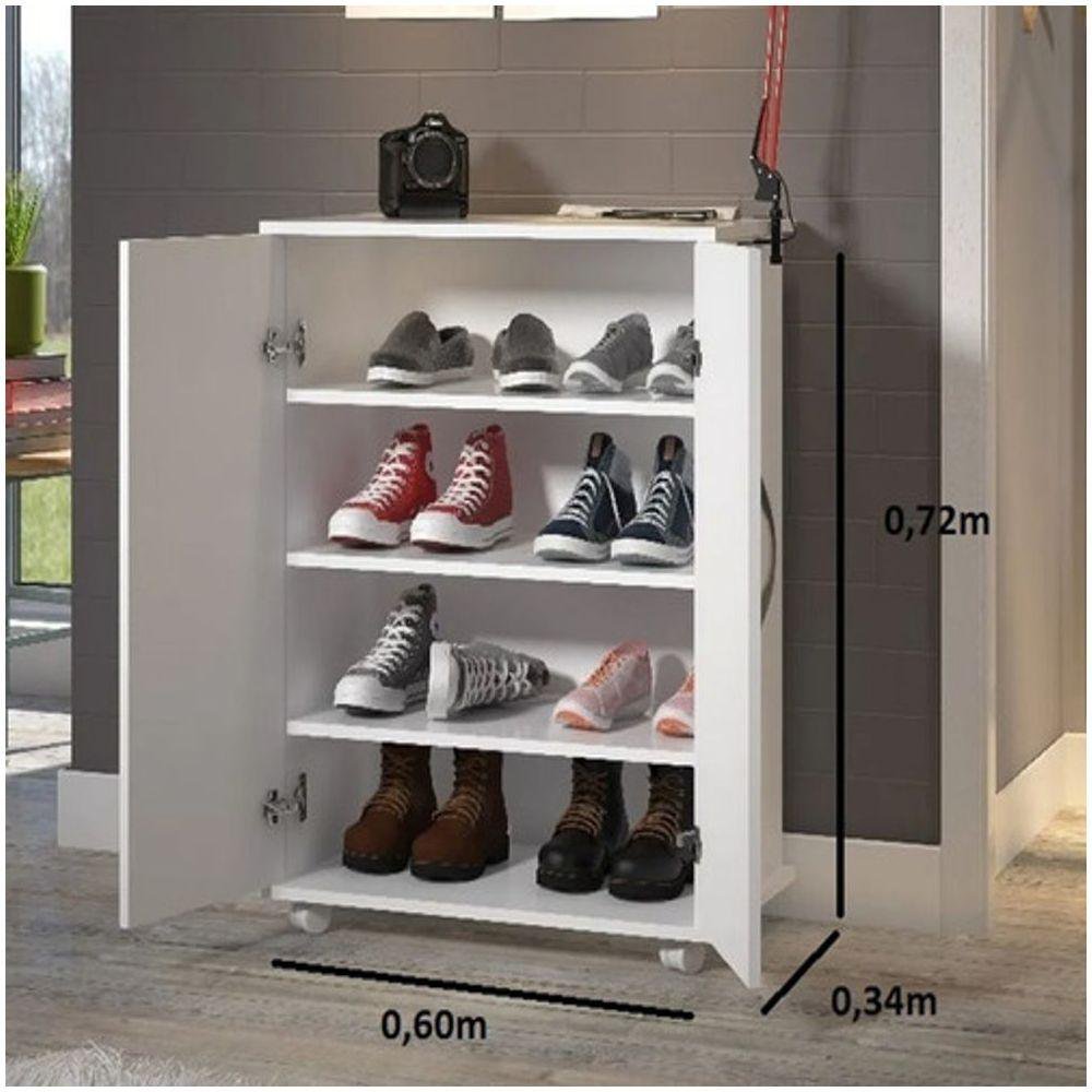 Sapateira Para 8 Pares de Sapato Mutiuso 2 Portas - 1