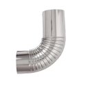 Ver imagem 2 de Kit Cano Chaminé Inox 115mm X 1m X 3un + Curva + Sputinik