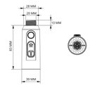 Ver imagem 5 de Bico Torneira Gourmet Cozinha Monocomando Arejador 3 Opções de Jatos