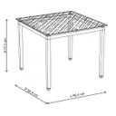 Ver imagem 2 de Mesa Tampo em Vidro Quadrada Continental Carraro