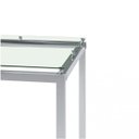 Ver imagem 4 de Mesa Tampo em Vidro Quadrada Continental Carraro