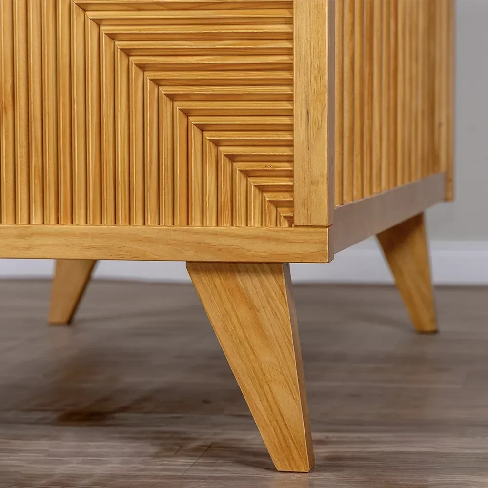 Berço Zig | Americano 2 em 1 | Detalhes em Madeira | Branco:sem/madeira-natural-mel - 8