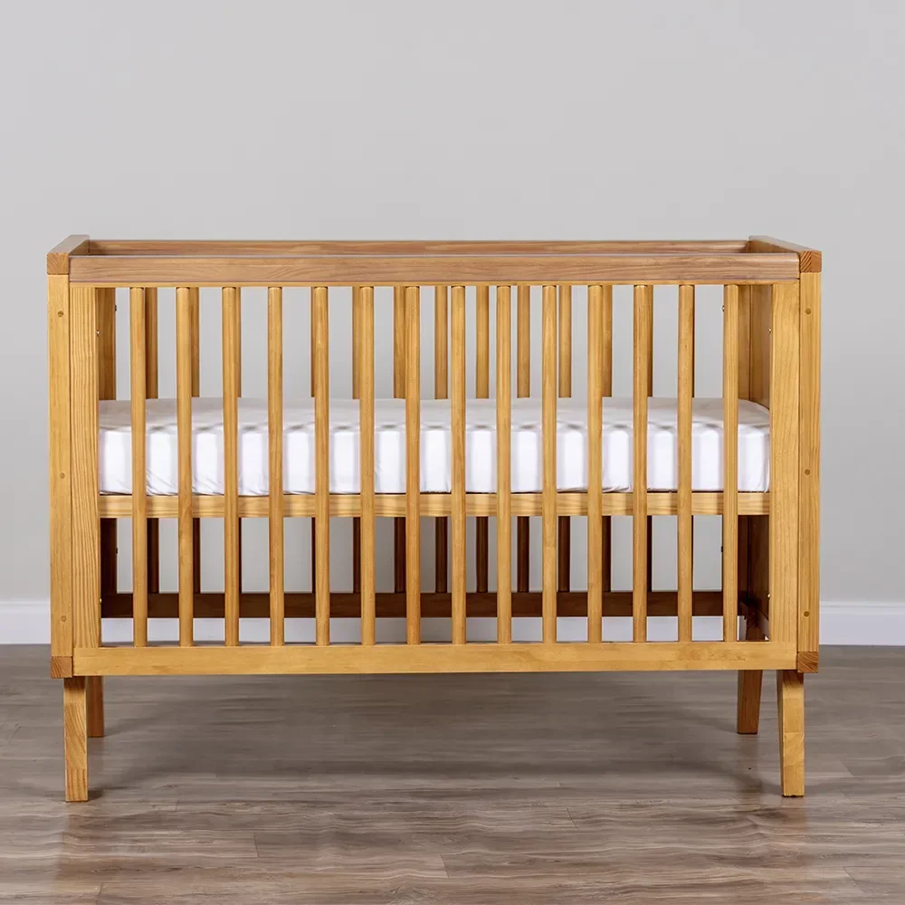 Ver imagem 2 de Berço Zig | Americano 2 em 1 | Detalhes em Madeira | Branco:sem/madeira-natural-mel