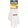 Luva poliéster helanca xg branco palma pu ca30909 - Vonder - 2