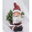 Ver imagem 2 de Estatueta Natalina Papai Noel Sino Árvore Leds Luzes 39cm
