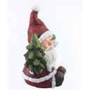 Ver imagem 4 de Estatueta Natalina Papai Noel Sino Árvore Leds Luzes 39cm