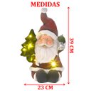 Ver imagem 5 de Estatueta Natalina Papai Noel Sino Árvore Leds Luzes 39cm