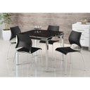 Ver imagem 3 de Mesa Tampo de Vidro Preto Carraro