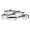 Ver imagem 1 de Jogo de Panelas Solar Silicone 5 Peças em Aço Inox Fundo Triplo Tramontina 65120/040