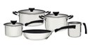 Ver imagem 1 de Jogo de Panelas Solar Silicone 5 Peças em Aço Inox Fundo Triplo Tramontina 65120/040