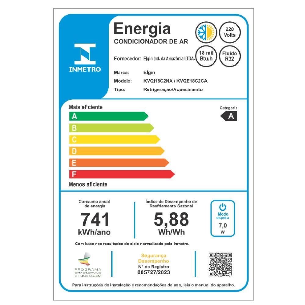 Ar Condicionado Split Cassete Elgin Eco Inverter 18000 Btus Quente e Frio 220v kvqe18c2ca - 7