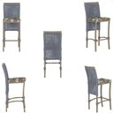 Ver imagem 5 de 3 Banqueta em Alumínio Roma Fendi Corda Náutica Tecido 6