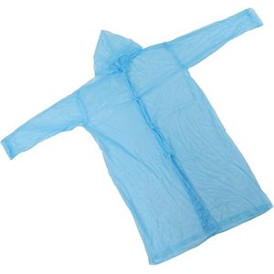 Capa de chuva reutilizável com capuz e mangas unissex