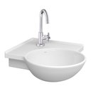 Ver imagem 2 de Lavatório Suspenso Master de Canto com Mesa 49,5x49,5cm Branco - L.76.17